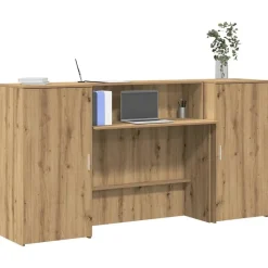 vidaXL Mostrador de recepción roble artisian 200x50x103,5 cm Roble artisan Best