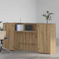 vidaXL Mostrador de recepción roble artisian 200x50x103,5 cm Roble artisan Best