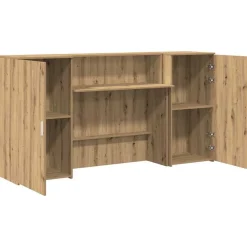vidaXL Mostrador de recepción roble artisian 200x50x103,5 cm Roble artisan Best