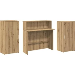 vidaXL Mostrador de recepción roble artisian 200x50x103,5 cm Roble artisan Best