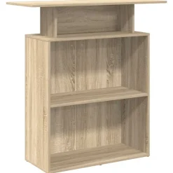vidaXL Mostrador de recepción 100x40x104 cm Madera de ingeniería Roble Sonoma Discount