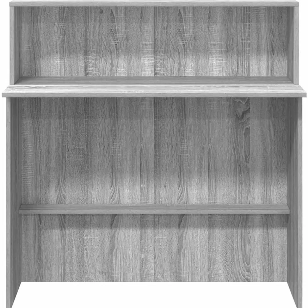 vidaXL Mobiliario De Oficina-Mostrador de recepción sonoma gris 100x50x103,5 cm
