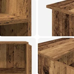 vidaXL Mostrador de recepción madera vieja 100x50x103,5 cm Madera antigua Outlet