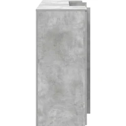 vidaXL Mostrador de recepción gris hormigón 200x50x103,5 cm Gris hormig&oacute;n Online