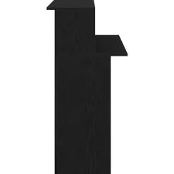 vidaXL Mostrador de recepción 100x50x103,5 cm madera ingeniería Negro Best