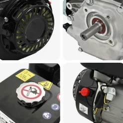 vidaXL Motor de gasolina negro de 6,5 HP y 4,8 kW Discount