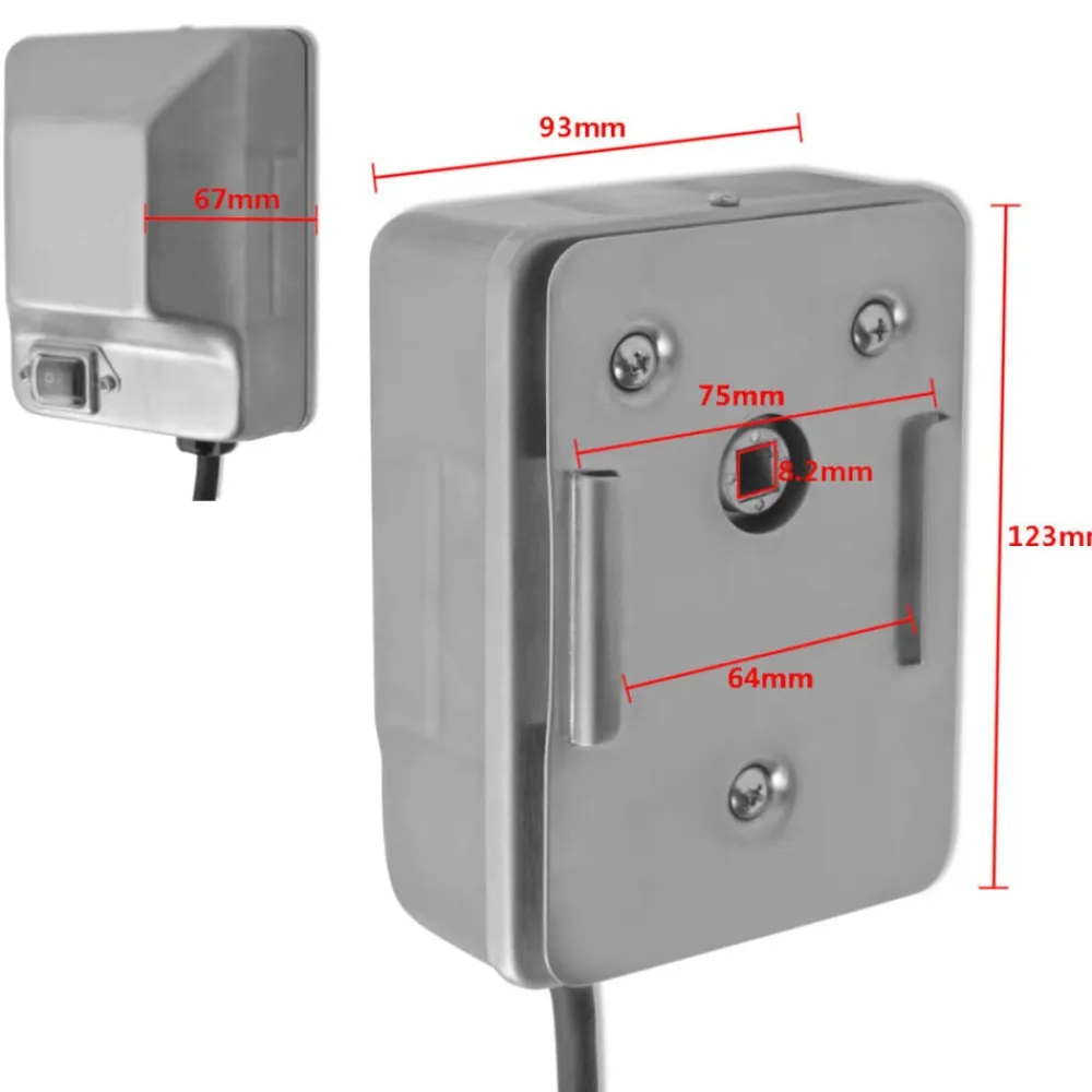 vidaXL Cocina Y Comedor-Motor para espetón de asado/barbacoa acero inoxidable 4 W