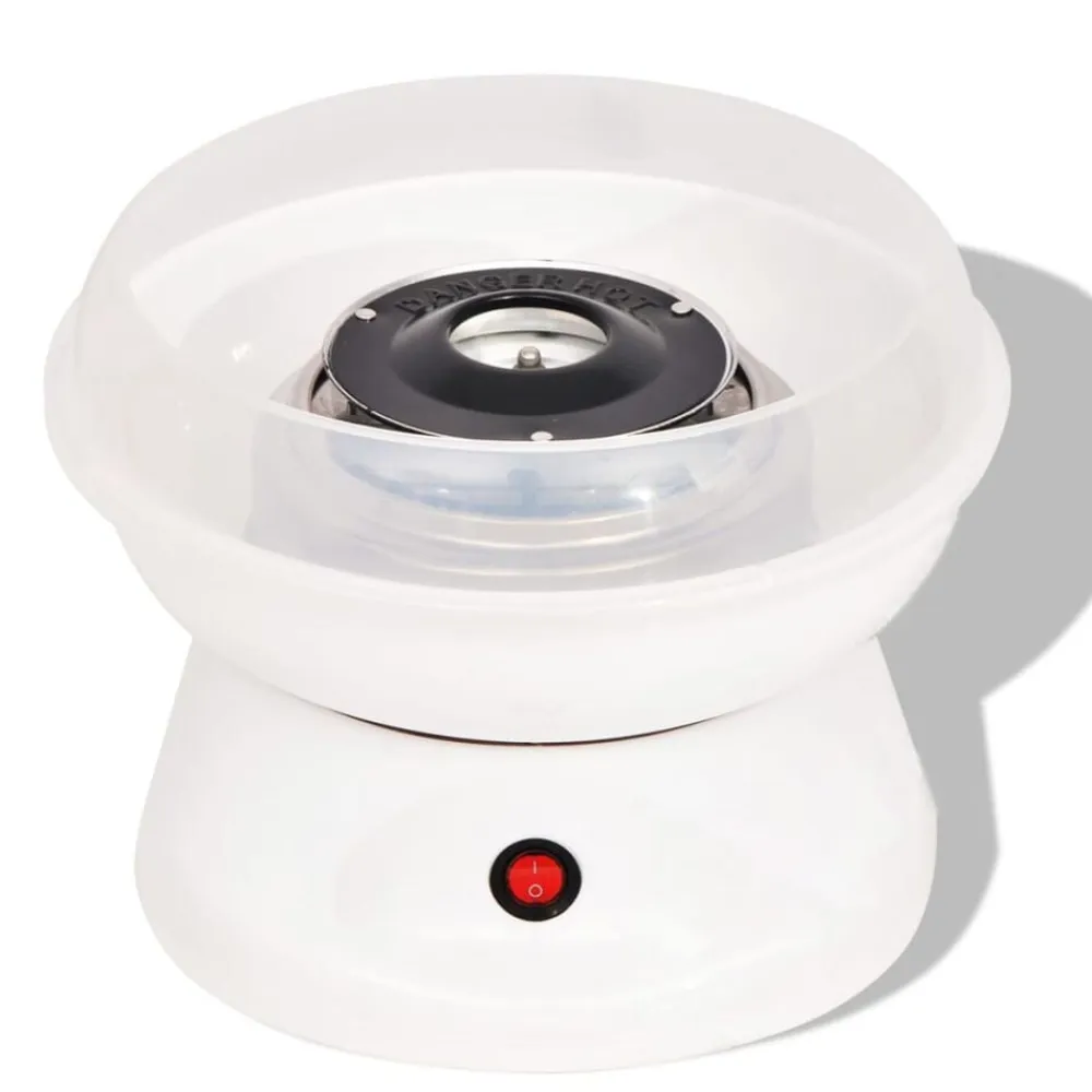 vidaXL Máquina de algodón de azúcar 480 W blanca Blanco Discount