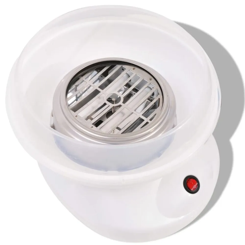 vidaXL Máquina de algodón de azúcar 480 W blanca Blanco Discount
