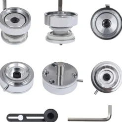 vidaXL Máquina de chapas con cortador circular punzón giratorio 58 mm Online