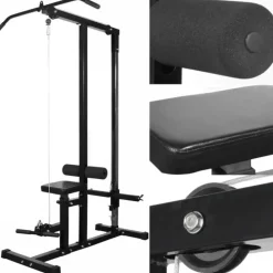 vidaXL Fitness Y Musculación-Máquina de gimnasio casera sin pesas