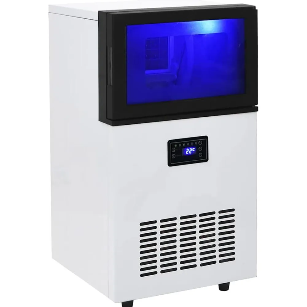 vidaXL Máquina de hacer cubitos de hielo negra 45 kg/24 h Sale