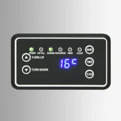 vidaXL Cocina Y Comedor-Máquina de hacer cubitos de hielo plateada 45 kg/24 h