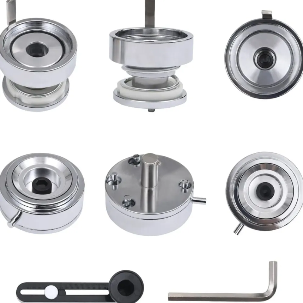 vidaXL Máquina de hacer insignias con 500 piezas de chapas 58 mm Online