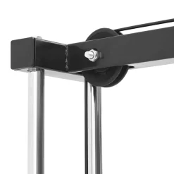 vidaXL Fitness Y Musculación-Máquina de jalón al pecho Manual Negro 110 x 70 x 187 cm