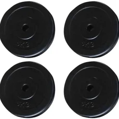 vidaXL Fitness Y Musculación-Máquina de musculación con discos de peso 40 kg