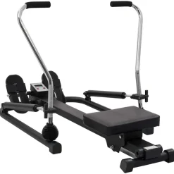 vidaXL Fitness Y Musculación-Máquina de remo resistencia hidráulica 5 niveles