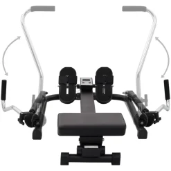 vidaXL Fitness Y Musculación-Máquina de remo resistencia hidráulica 5 niveles