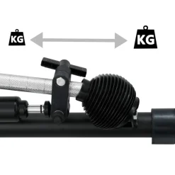 vidaXL Fitness Y Musculación-Máquina de remo resistencia hidráulica 5 niveles