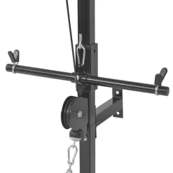 vidaXL Fitness Y Musculación-Máquina musculación Power Tower con pesas y mancuernas 60,5 kg