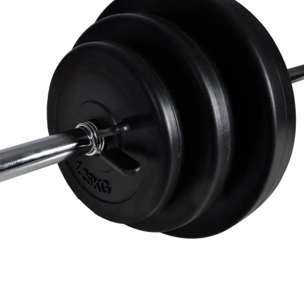 vidaXL Máquina musculación Power Tower con pesas y mancuernas 30,5 kg Best