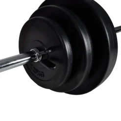 vidaXL Fitness Y Musculación-Máquina musculación Power Tower con pesas y mancuernas 30,5 kg