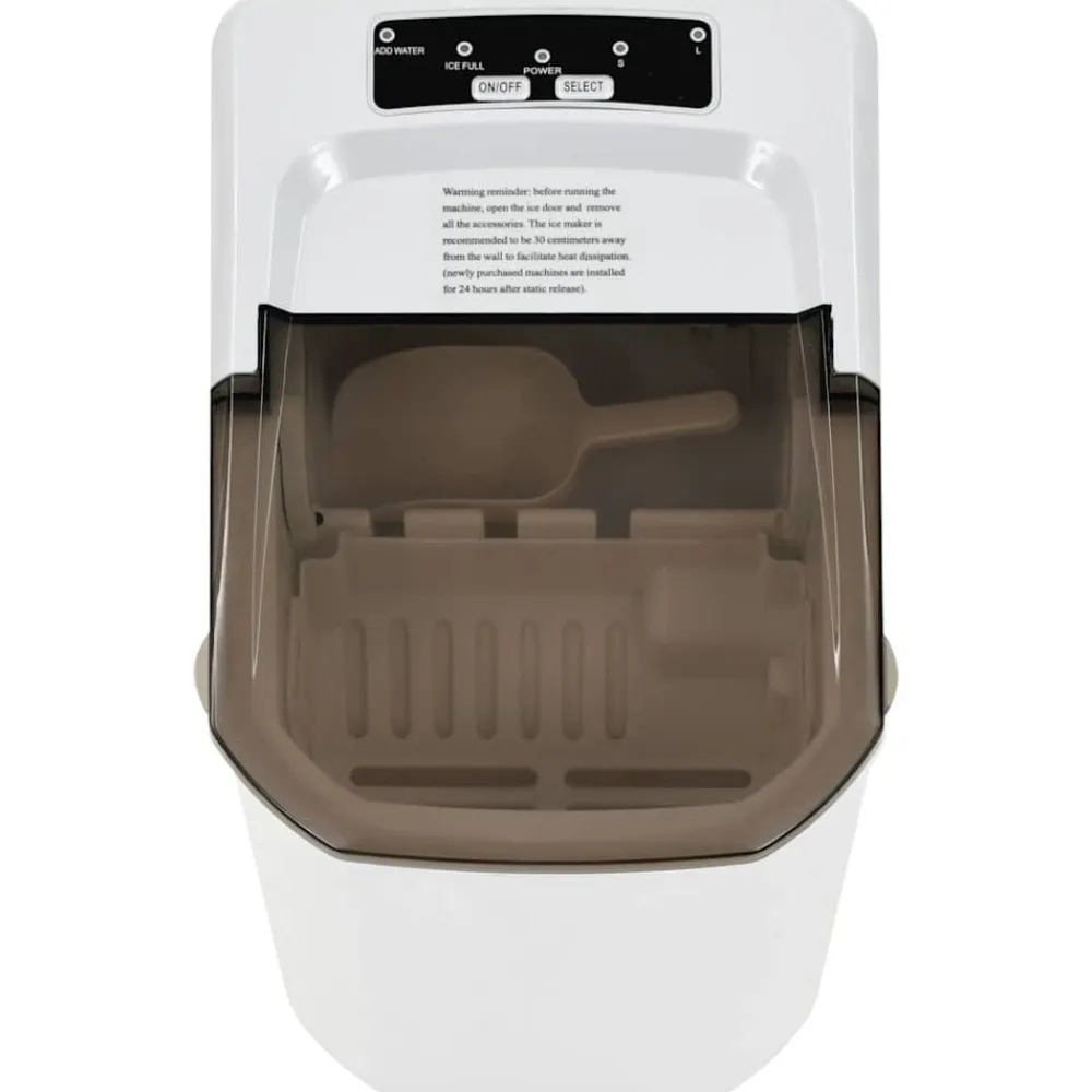 vidaXL Máquina para hacer cubitos de hielo 1,4 L 15 kg / 24 h Blanco Outlet