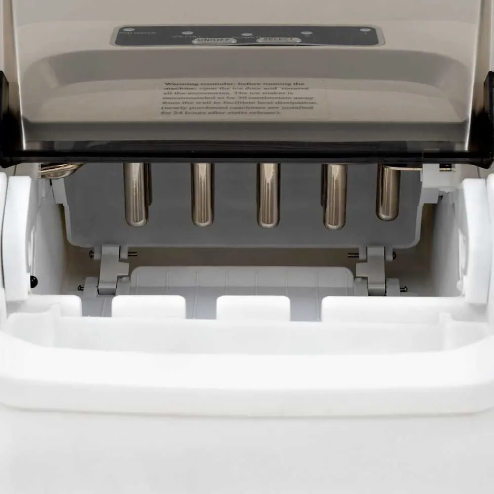 vidaXL Máquina para hacer cubitos de hielo 1,4 L 15 kg / 24 h Blanco Outlet
