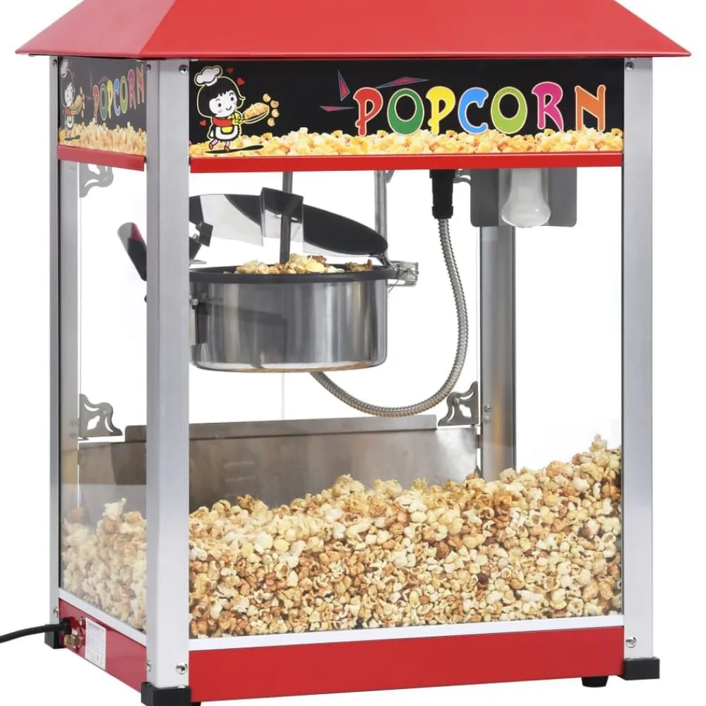 vidaXL Cocina Y Comedor-Máquina para hacer palomitas de maíz con olla de teflón 1400 W