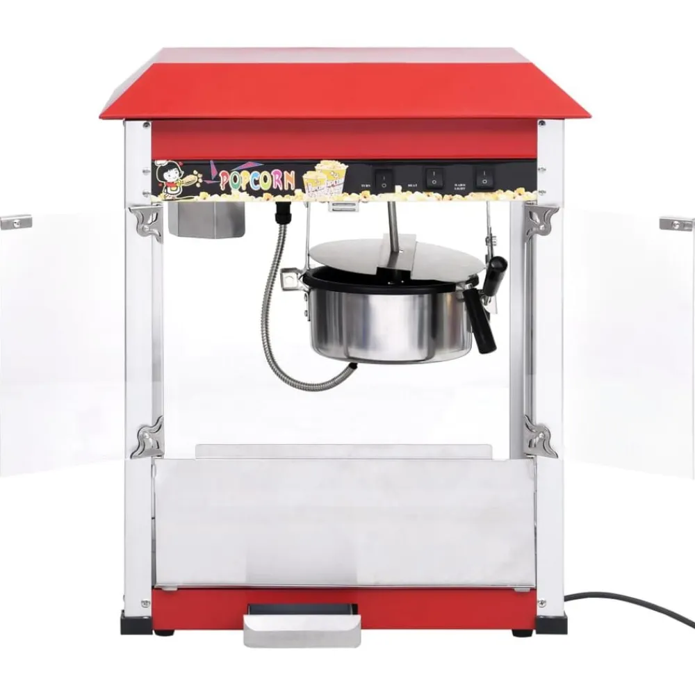 vidaXL Cocina Y Comedor-Máquina para hacer palomitas de maíz con olla de teflón 1400 W
