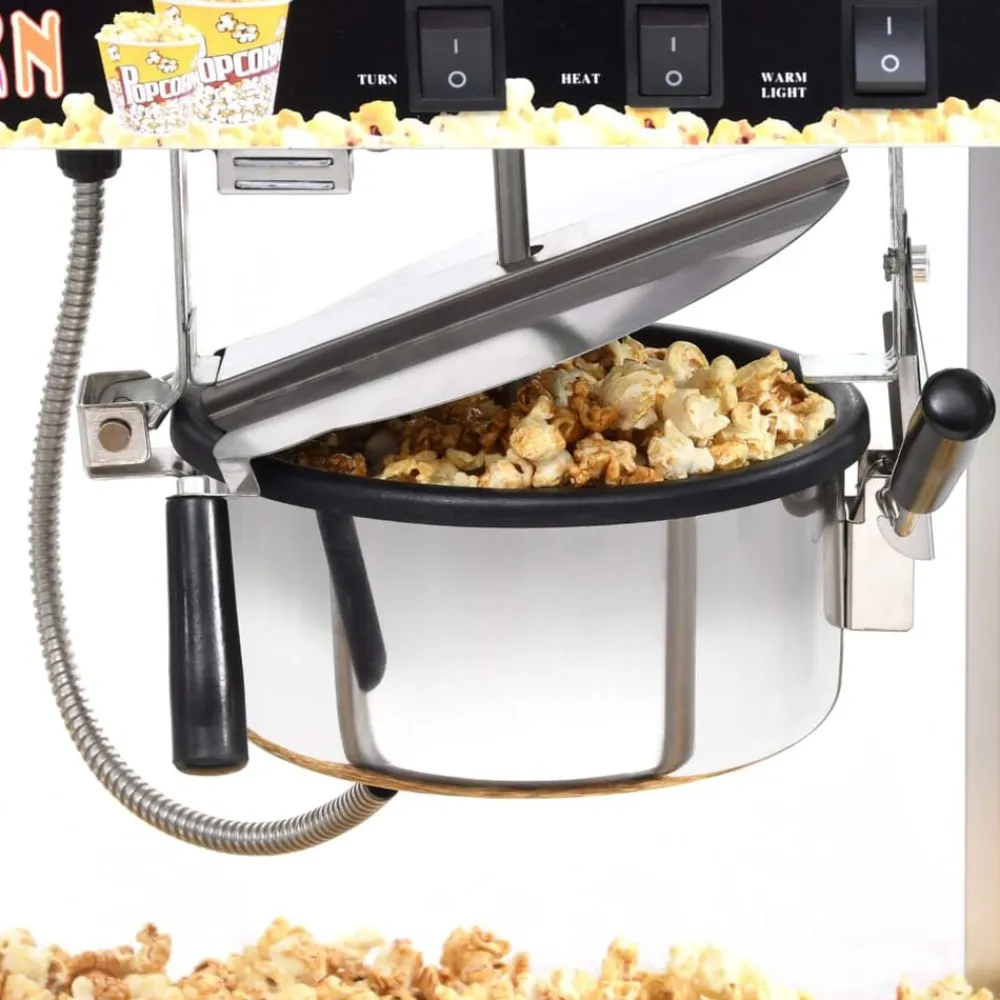 vidaXL Cocina Y Comedor-Máquina para hacer palomitas de maíz con olla de teflón 1400 W