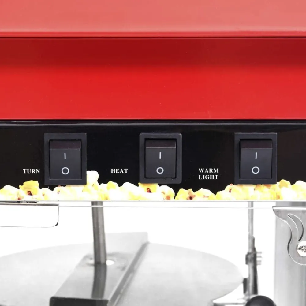 vidaXL Cocina Y Comedor-Máquina para hacer palomitas de maíz con olla de teflón 1400 W