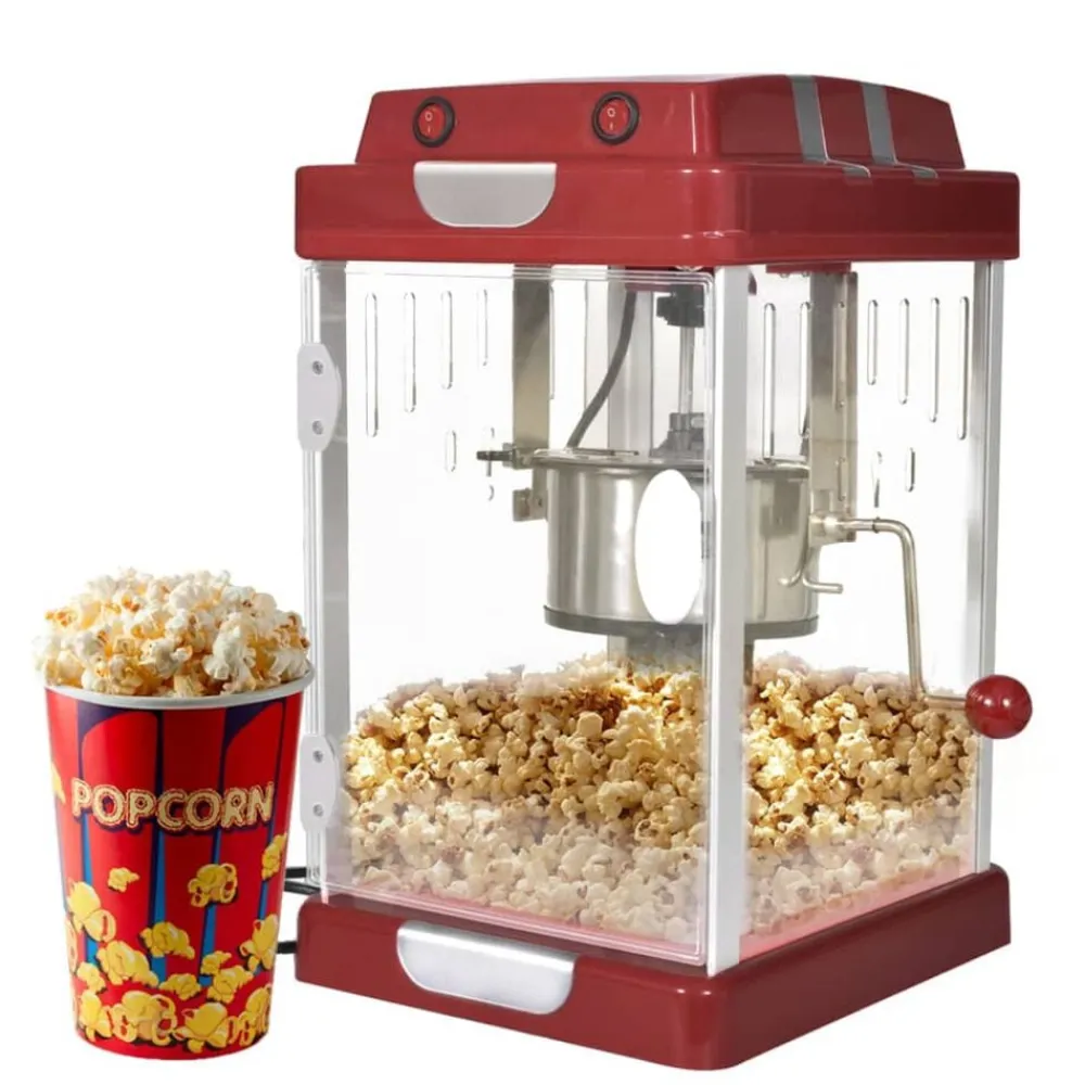vidaXL Máquina para hacer palomitas de maíz estilo cine 2,5 OZ