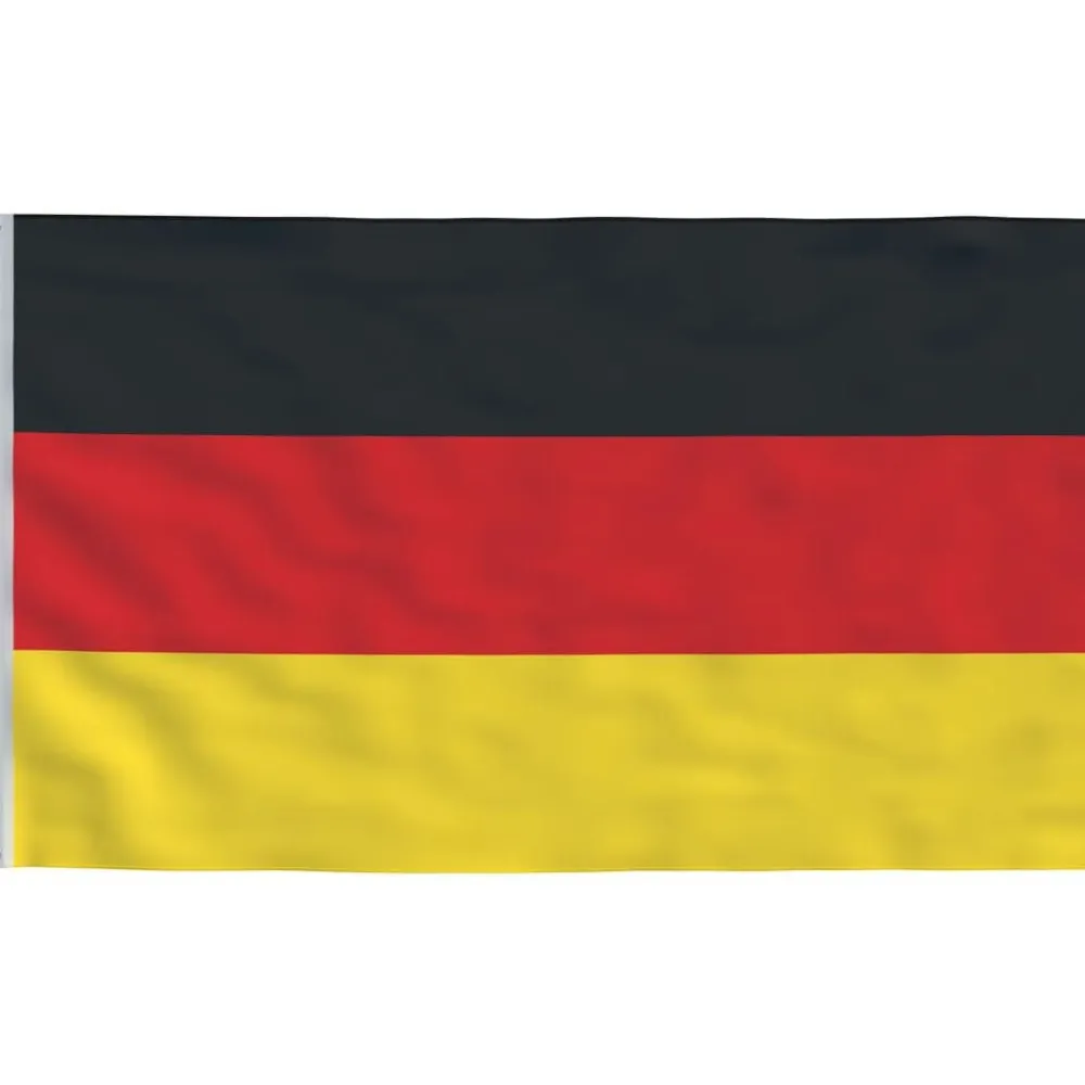 vidaXL Mástil y bandera de Alemania aluminio 6,08 m Sale