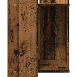 vidaXL Mueble arenero de gatos madera ingeniería envejecida 42x42x51cm Madera antigua Discount