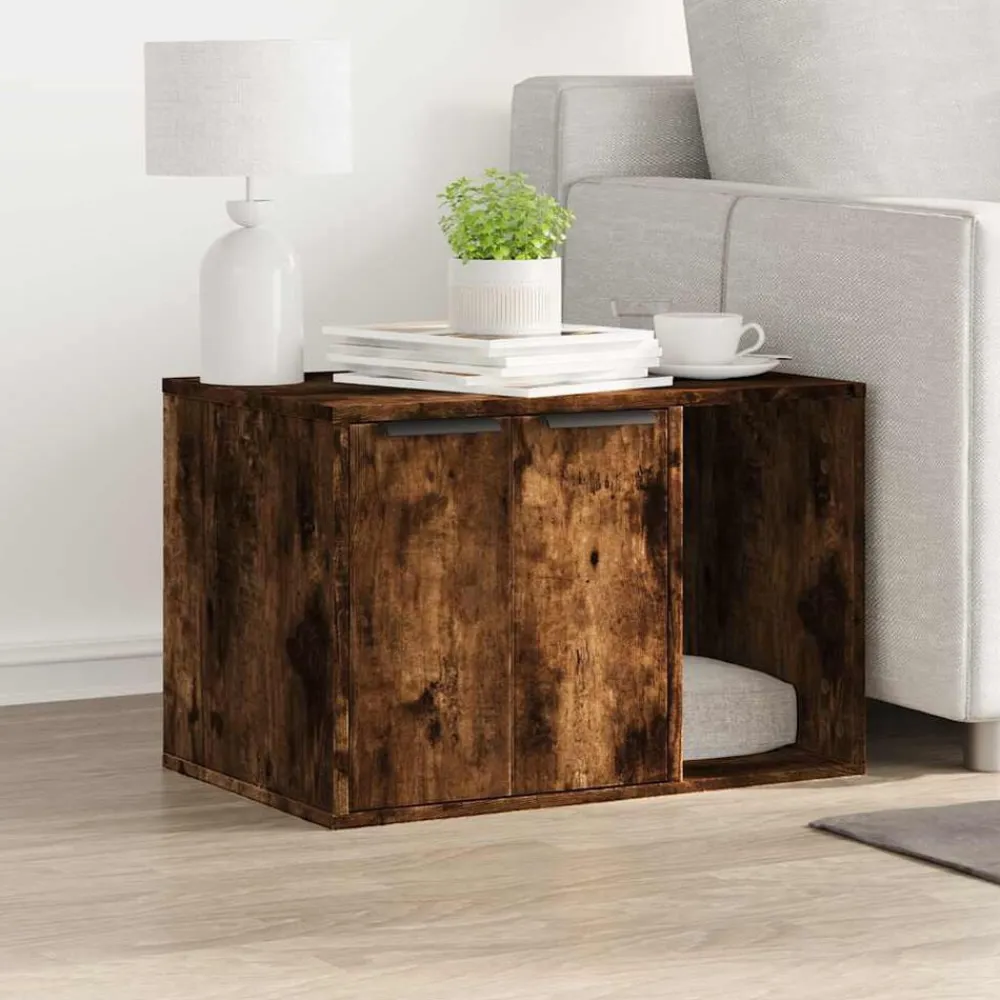 vidaXL Productos Para Mascotas-Mueble arenero para gatos madera 60x40x40 cm