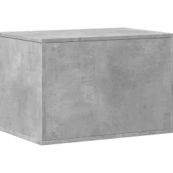 vidaXL Mueble arenero para gatos madera gris hormigón 60x40x40 cm Gris hormigón New