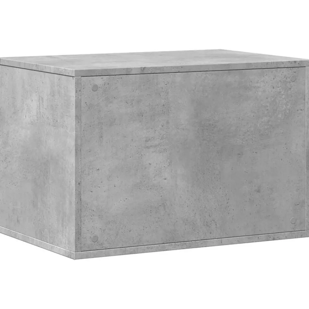 vidaXL Mueble arenero para gatos madera gris hormigón 60x40x40 cm Gris hormigón New