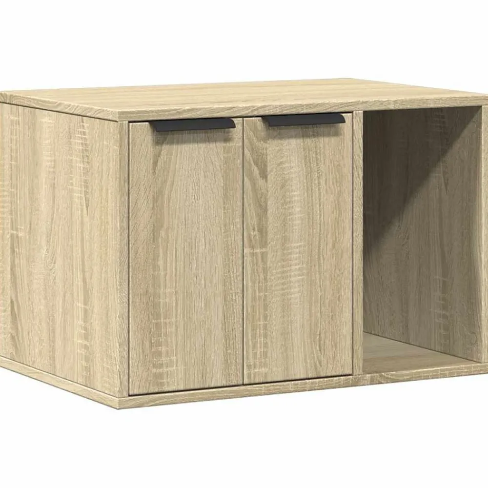 vidaXL Productos Para Mascotas-Mueble arenero para gatos madera 60x40x40 cm
