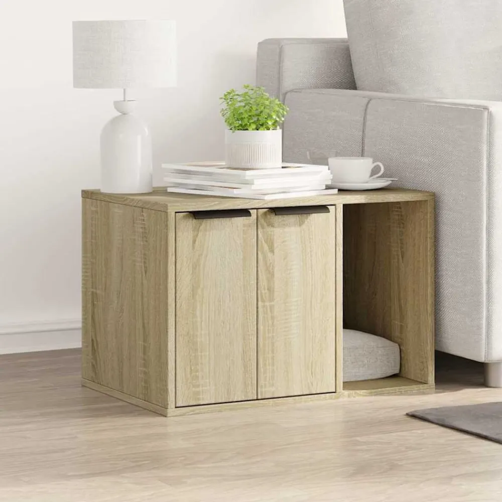 vidaXL Productos Para Mascotas-Mueble arenero para gatos madera 60x40x40 cm