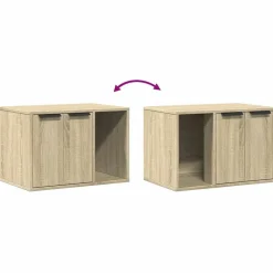 vidaXL Productos Para Mascotas-Mueble arenero para gatos madera 60x40x40 cm
