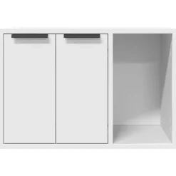 vidaXL Productos Para Mascotas-Mueble arenero para gatos madera ingeniería 60x40x40 cm