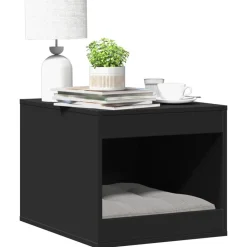 vidaXL Mueble arenero para gatos madera ingeniería 47x59x42 cm Negro