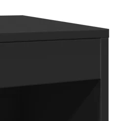 vidaXL Mueble arenero para gatos madera ingeniería 47x59x42 cm Negro