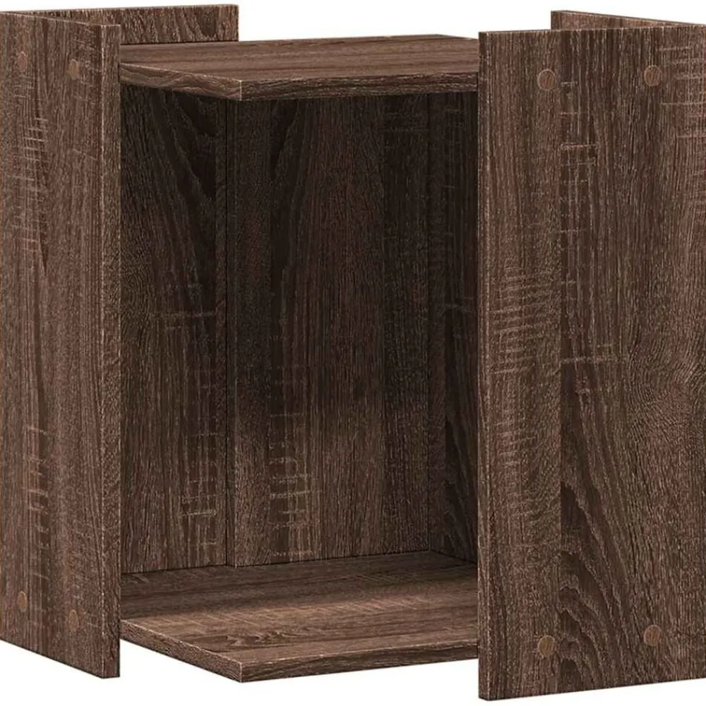 vidaXL Productos Para Mascotas-Mueble arenero para gatos madera marrón roble 42x42x51 cm