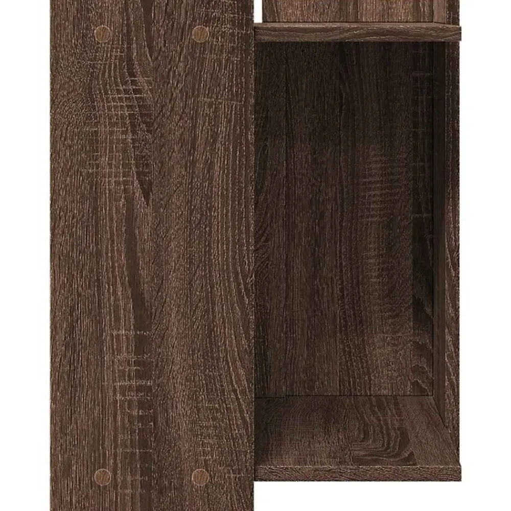 vidaXL Productos Para Mascotas-Mueble arenero para gatos madera marrón roble 42x42x51 cm