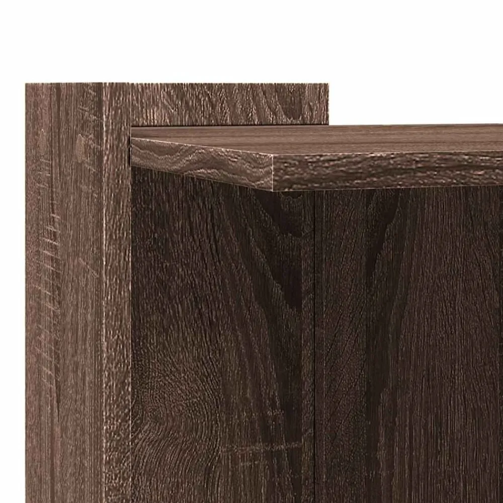 vidaXL Productos Para Mascotas-Mueble arenero para gatos madera marrón roble 42x42x51 cm