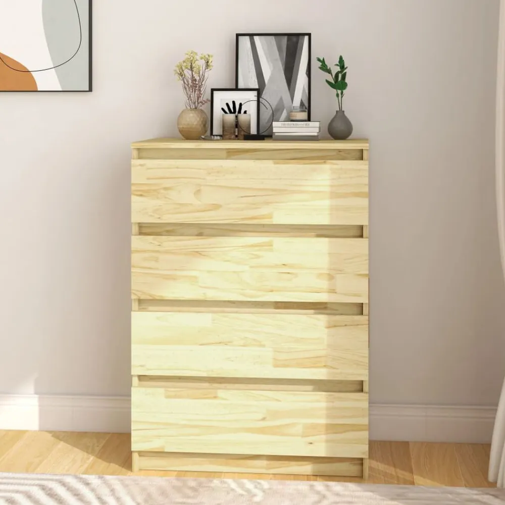 vidaXL Mueble auxiliar madera maciza de pino 60x36x84 cm Natural Sale