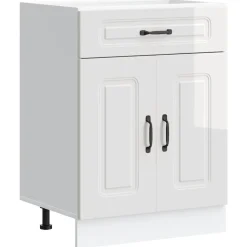 vidaXL Armarios Y Almacenamiento-Mueble bajo cocina Kalmar madera ingeniería blanca