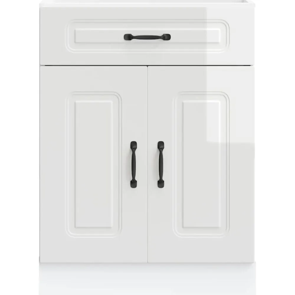 vidaXL Armarios Y Almacenamiento-Mueble bajo cocina Kalmar madera ingeniería blanca